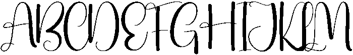 Angelica Regular otf (400) Font UPPERCASE