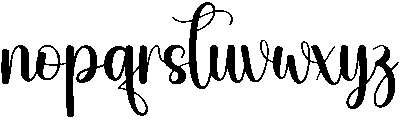 Angelica Regular otf (400) Font LOWERCASE