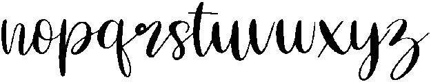 Angelica otf (400) Font LOWERCASE