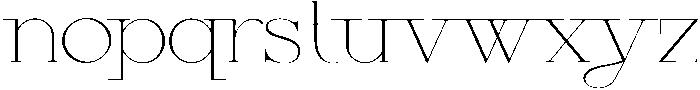 Angelica otf (400) Font LOWERCASE
