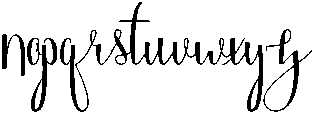 Angelica otf (400) Font LOWERCASE