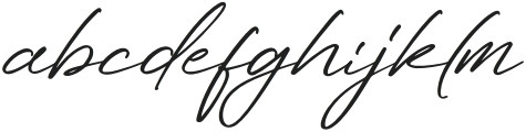 Angelin Italic otf (400) Font LOWERCASE