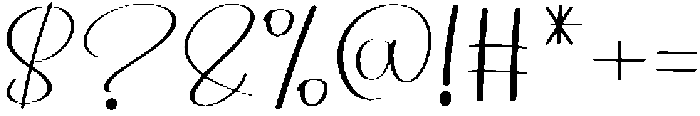 Angelina Calligraphy Regular otf (400) Font OTHER CHARS
