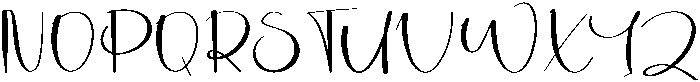 Angelina Calligraphy Regular otf (400) Font UPPERCASE