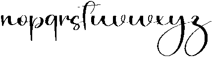 Angelina Calligraphy Regular otf (400) Font LOWERCASE