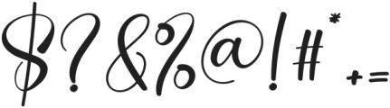 Angelina Decoration Regular otf (400) Font OTHER CHARS