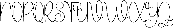 Angelina Regular otf (400) Font UPPERCASE