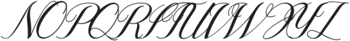 Angelina Rosemary Script otf (400) Font UPPERCASE