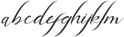 Angelina Rosemary Script otf (400) Font LOWERCASE