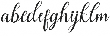 Angelina Script otf (400) Font LOWERCASE