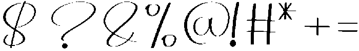 Angelina Signature Regular otf (400) Font OTHER CHARS