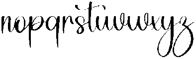 Angelina Signature Regular otf (400) Font LOWERCASE