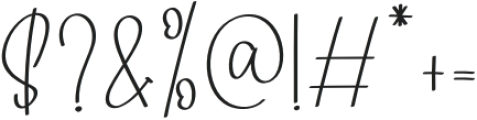 Angelina Signature Regular otf (400) Font OTHER CHARS