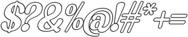 Angelina Vintage Italic Outline Italic Outline otf (400) Font OTHER CHARS