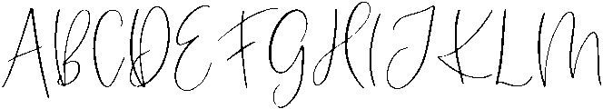 Angelina otf (400) Font UPPERCASE