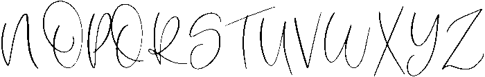 Angelina otf (400) Font UPPERCASE