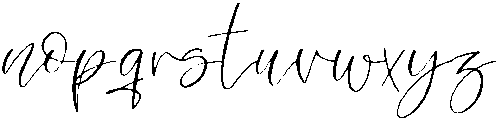 Angelina otf (400) Font LOWERCASE