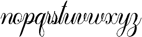 Angelina otf (400) Font LOWERCASE