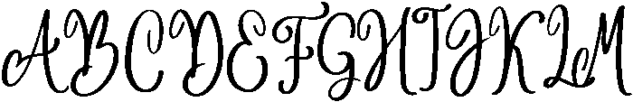 Angelina otf (400) Font UPPERCASE