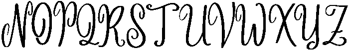 Angelina otf (400) Font UPPERCASE