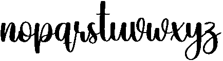 Angeline Regular otf (400) Font LOWERCASE