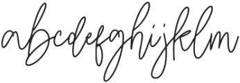 Angeline Signature Regular otf (400) Font LOWERCASE