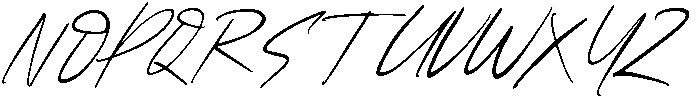 Angellina Regular otf (400) Font UPPERCASE