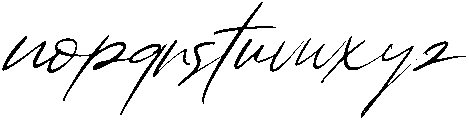 Angellina Regular otf (400) Font LOWERCASE