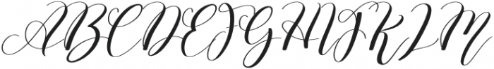 Angellina Regular otf (400) Font UPPERCASE