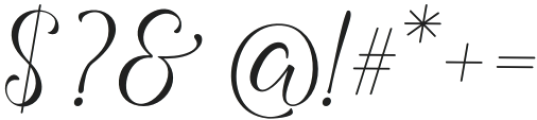Angelline Script otf (400) Font OTHER CHARS