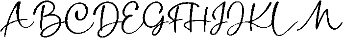 Angelline otf (400) Font UPPERCASE