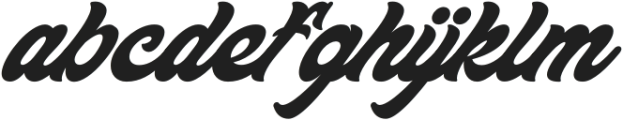 Angelos Italic otf (400) Font LOWERCASE