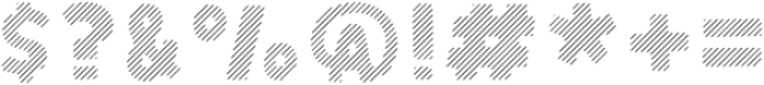 AngelsAndOutlaws Stripes otf (400) Font OTHER CHARS