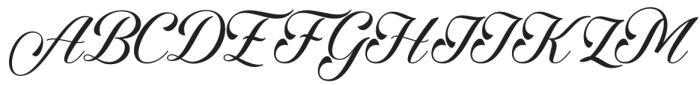 Angelta Script Regular otf (400) Font UPPERCASE