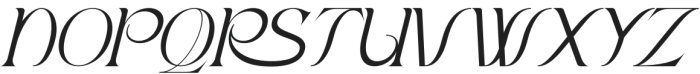 Angenta Italic otf (400) Font UPPERCASE