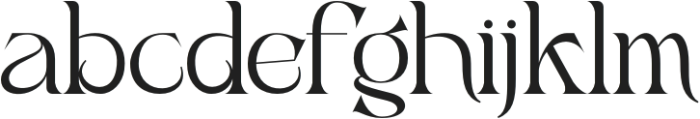 Angenta otf (400) Font LOWERCASE