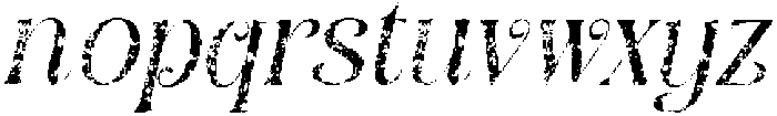 Angeris Stamp Italic otf (400) Font LOWERCASE