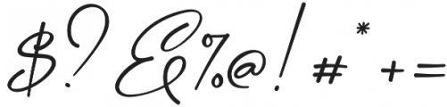 Angers Script otf (400) Font OTHER CHARS