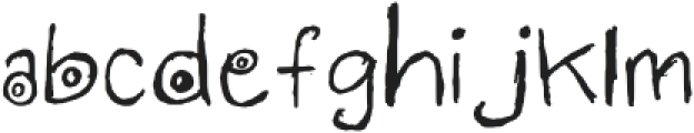 Anggicrush Regular otf (400) Font LOWERCASE