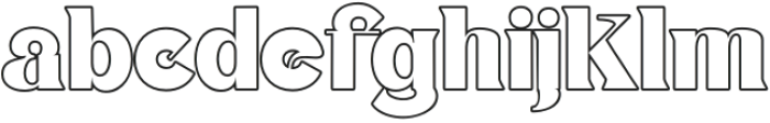 Angina Outline otf (400) Font LOWERCASE