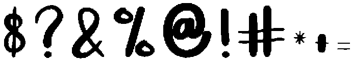 Angista Regular otf (400) Font OTHER CHARS