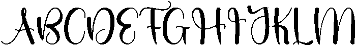 Angista Regular otf (400) Font UPPERCASE