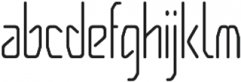 Angleface Condensed Light otf (300) Font LOWERCASE