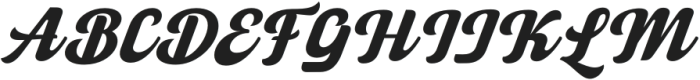 Angley Script Italic otf (400) Font UPPERCASE