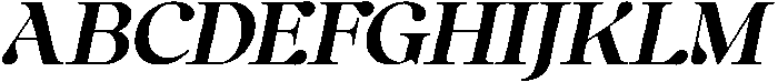 Anglica Serif Black Slanted otf (900) Font UPPERCASE