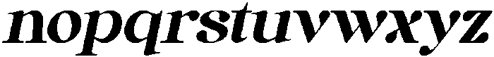 Anglica Serif Black Slanted otf (900) Font LOWERCASE