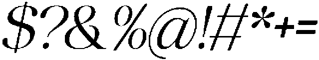 Anglica Serif Regular Slanted otf (400) Font OTHER CHARS