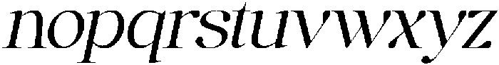 Anglica Serif Regular Slanted otf (400) Font LOWERCASE
