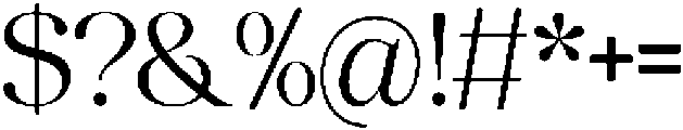 Anglica Serif Regular otf (400) Font OTHER CHARS