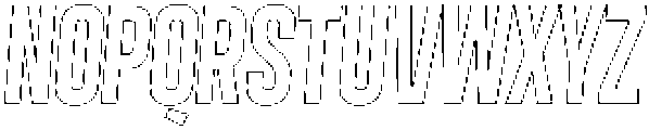 Angmar Outline Italic otf (400) Font LOWERCASE